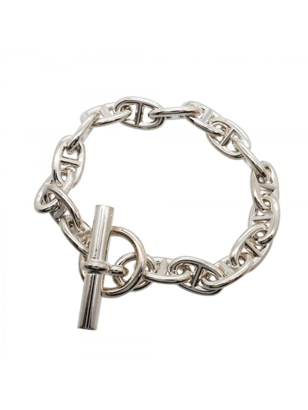 Hermes Bracelet Chaine D'ancre MM 16 Links 925 Sterling Silver
